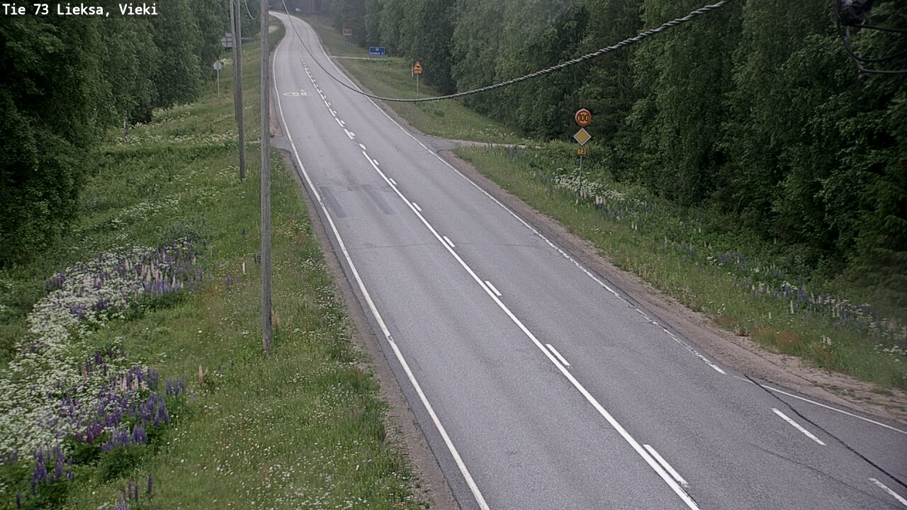 Kelikamerat Kuva Tie 73 Lieksa; Vieki, Lieksa, Pohjois-Karjala