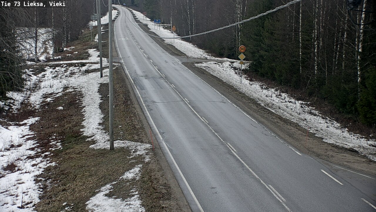 Weather Camera Image Väg 73 Lieksa, Vieki, Lieksa, Pohjois-Karjala