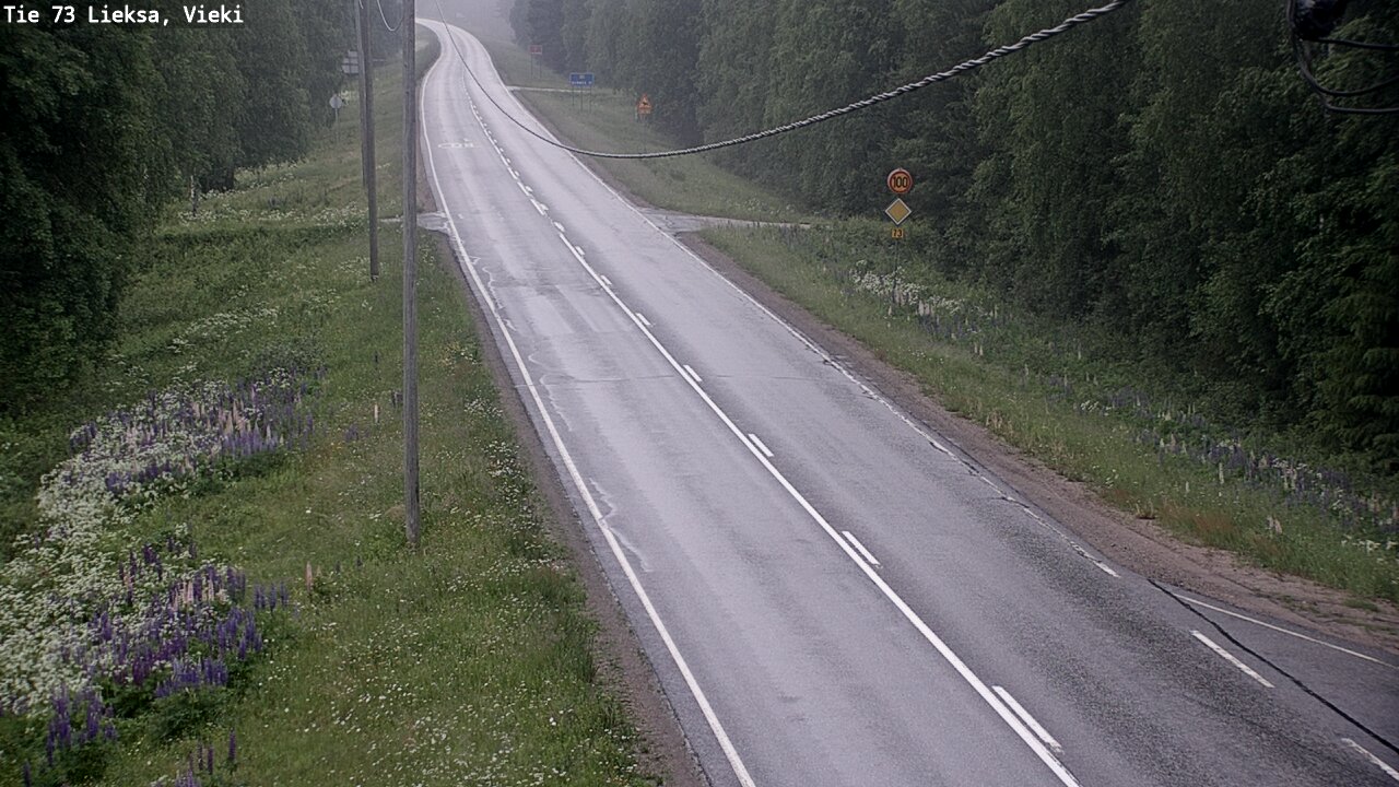Kelikamerat Kuva Tie 73 Lieksa; Vieki, Lieksa, Pohjois-Karjala