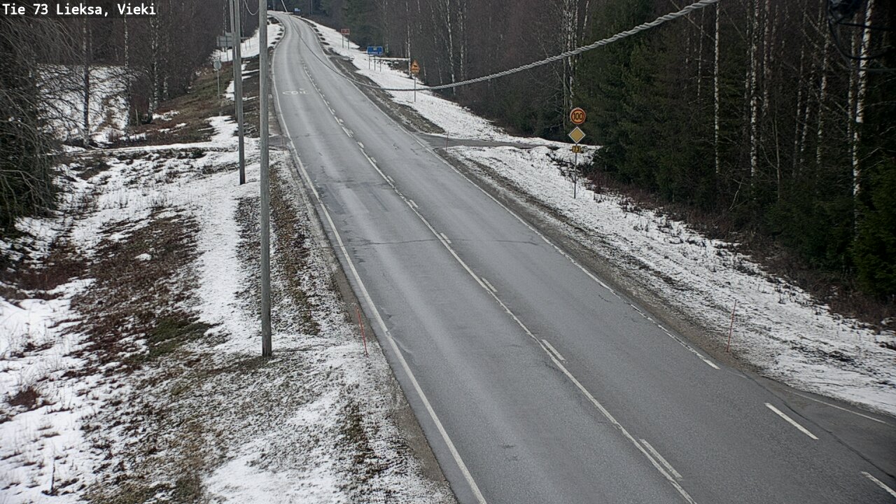 Kelikamerat Kuva Tie 73 Lieksa; Vieki, Lieksa, Pohjois-Karjala