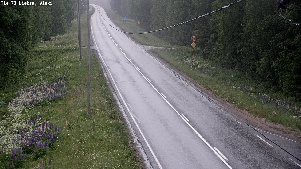 Kelikamerat Kuva Tie 73 Lieksa; Vieki, Lieksa, Pohjois-Karjala