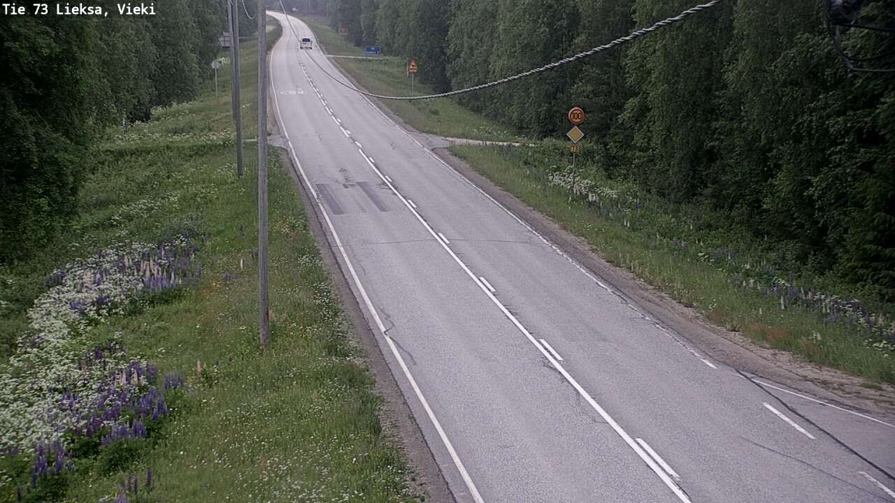 Kelikamerat Kuva Tie 73 Lieksa; Vieki, Lieksa, Pohjois-Karjala