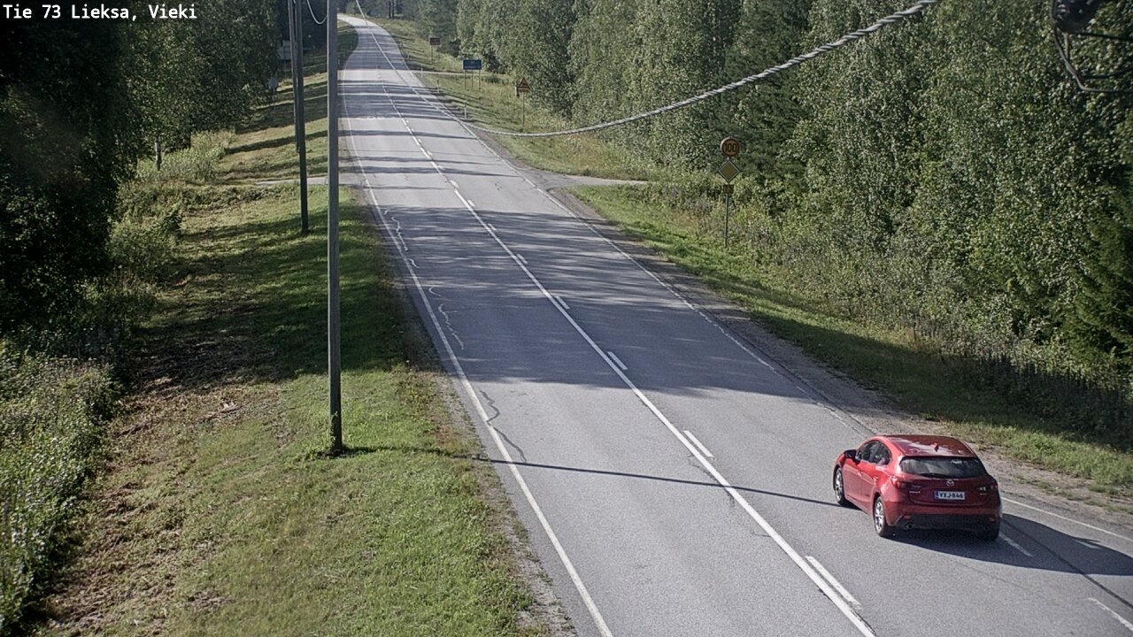 Kelikamerat Kuva Tie 73 Lieksa; Vieki, Lieksa, Pohjois-Karjala