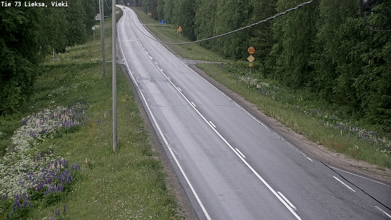 Kelikamerat Kuva Tie 73 Lieksa; Vieki, Lieksa, Pohjois-Karjala