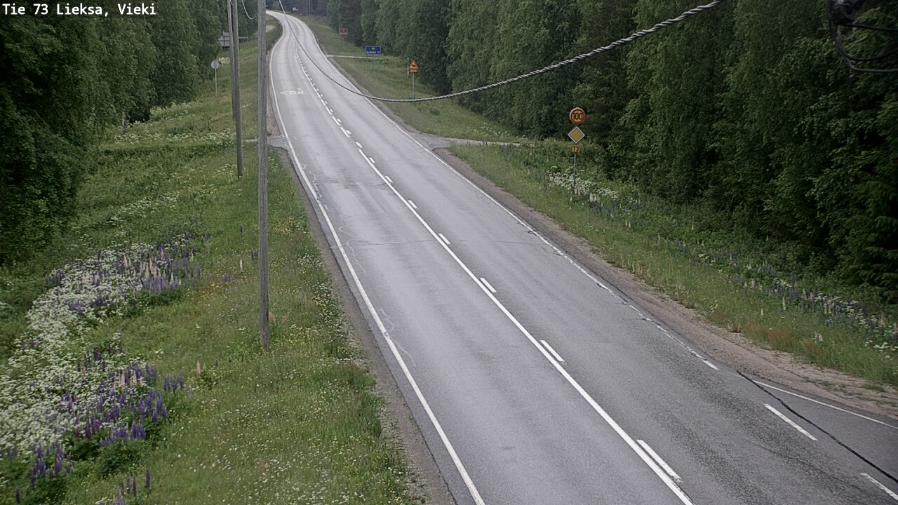 Kelikamerat Kuva Tie 73 Lieksa; Vieki, Lieksa, Pohjois-Karjala