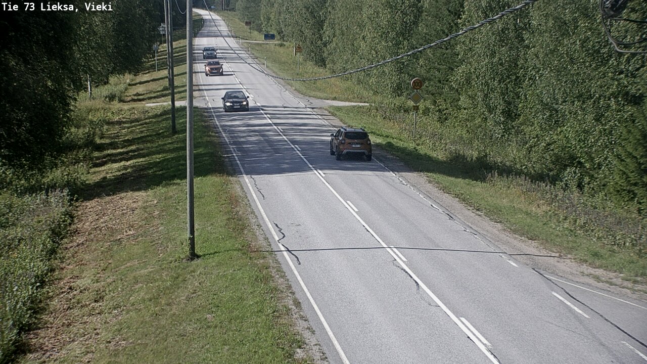 Kelikamerat Kuva Tie 73 Lieksa; Vieki, Lieksa, Pohjois-Karjala