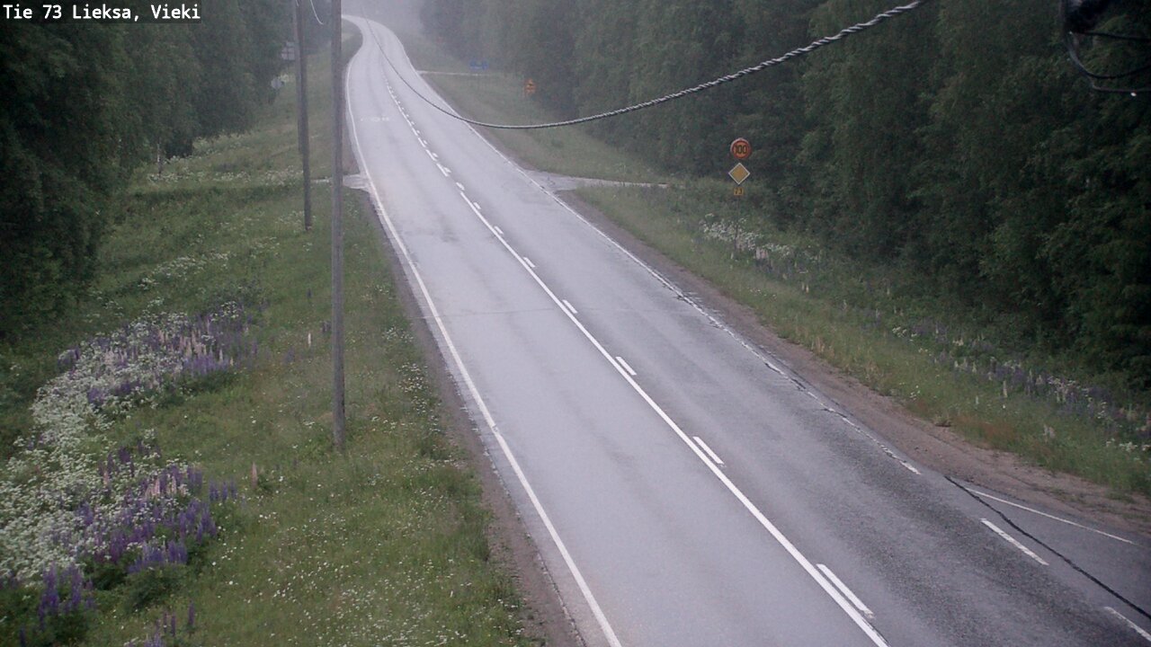 Kelikamerat Kuva Tie 73 Lieksa; Vieki, Lieksa, Pohjois-Karjala