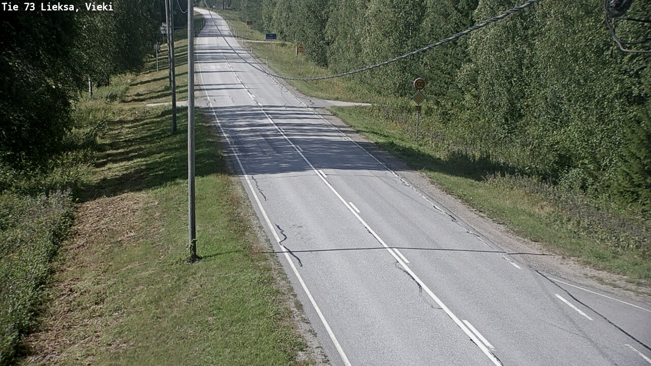 Kelikamerat Kuva Tie 73 Lieksa; Vieki, Lieksa, Pohjois-Karjala