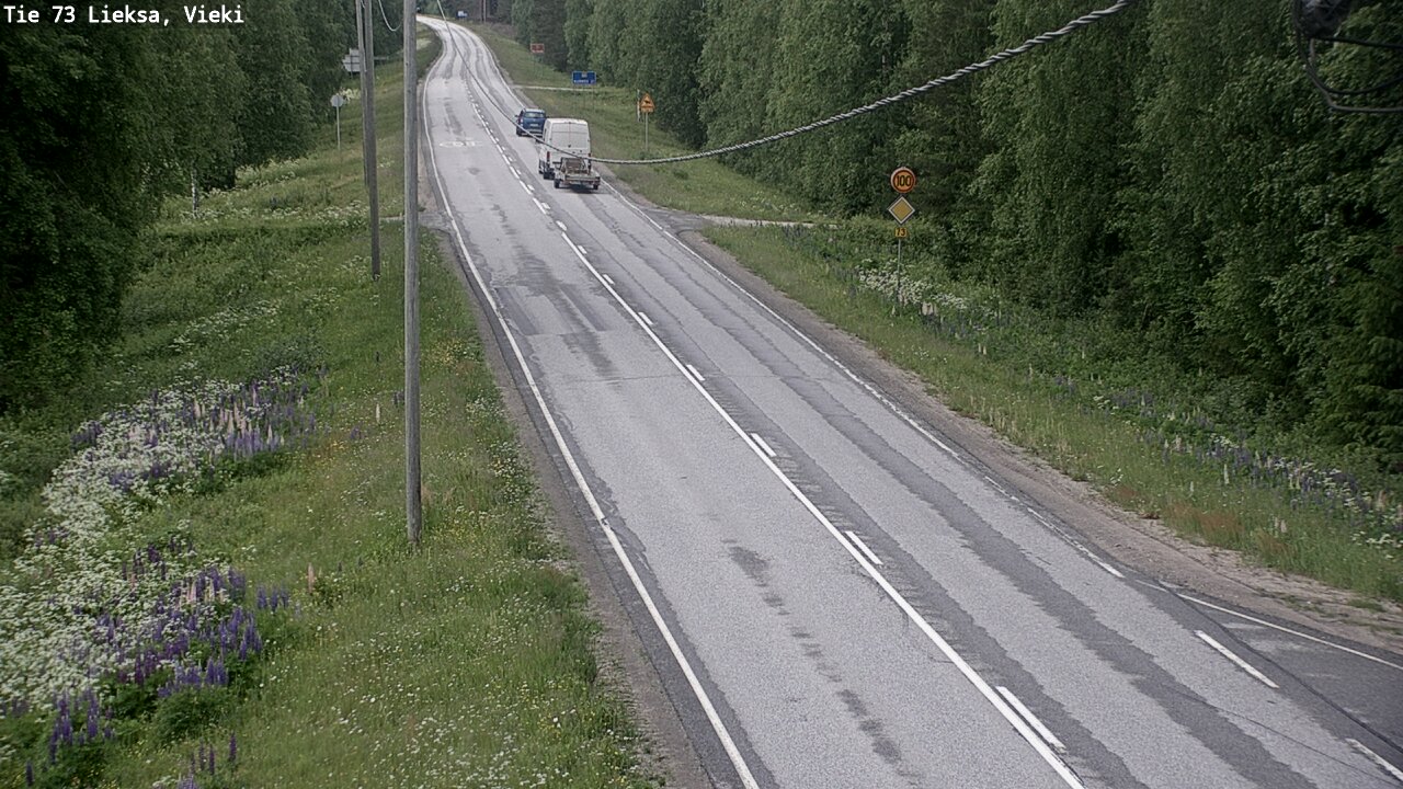 Kelikamerat Kuva Tie 73 Lieksa; Vieki, Lieksa, Pohjois-Karjala