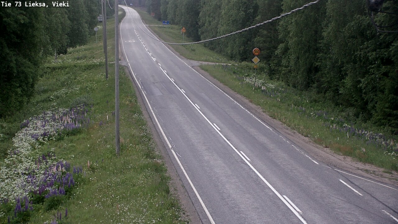 Kelikamerat Kuva Tie 73 Lieksa; Vieki, Lieksa, Pohjois-Karjala