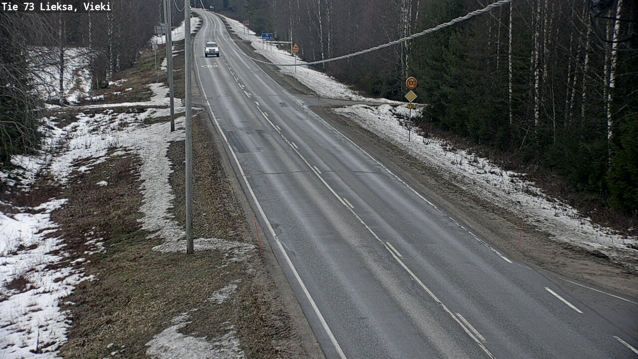 Weather Camera Image Väg 73 Lieksa, Vieki, Lieksa, Pohjois-Karjala