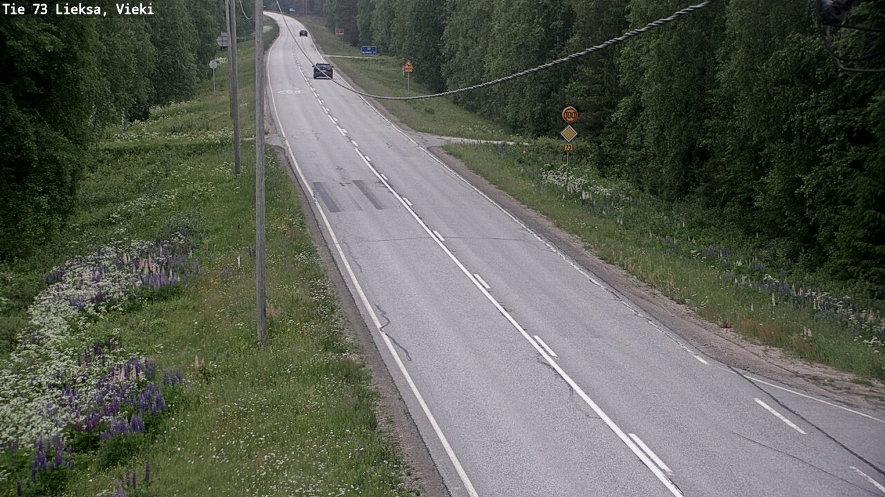 Kelikamerat Kuva Tie 73 Lieksa; Vieki, Lieksa, Pohjois-Karjala