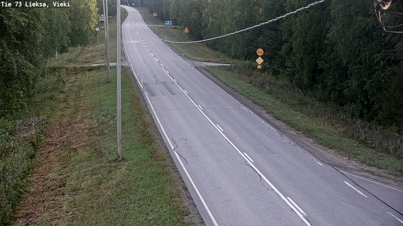 Kelikamerat Kuva Tie 73 Lieksa; Vieki, Lieksa, Pohjois-Karjala