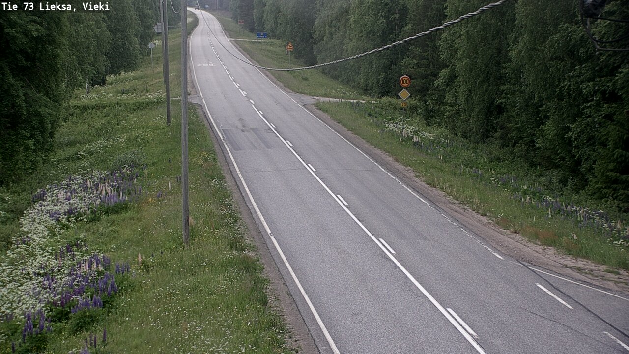 Kelikamerat Kuva Tie 73 Lieksa; Vieki, Lieksa, Pohjois-Karjala