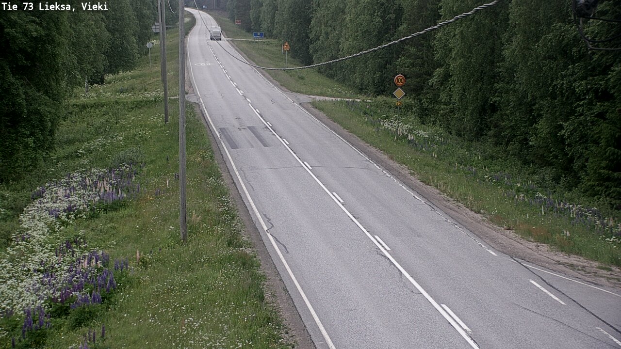 Kelikamerat Kuva Tie 73 Lieksa; Vieki, Lieksa, Pohjois-Karjala
