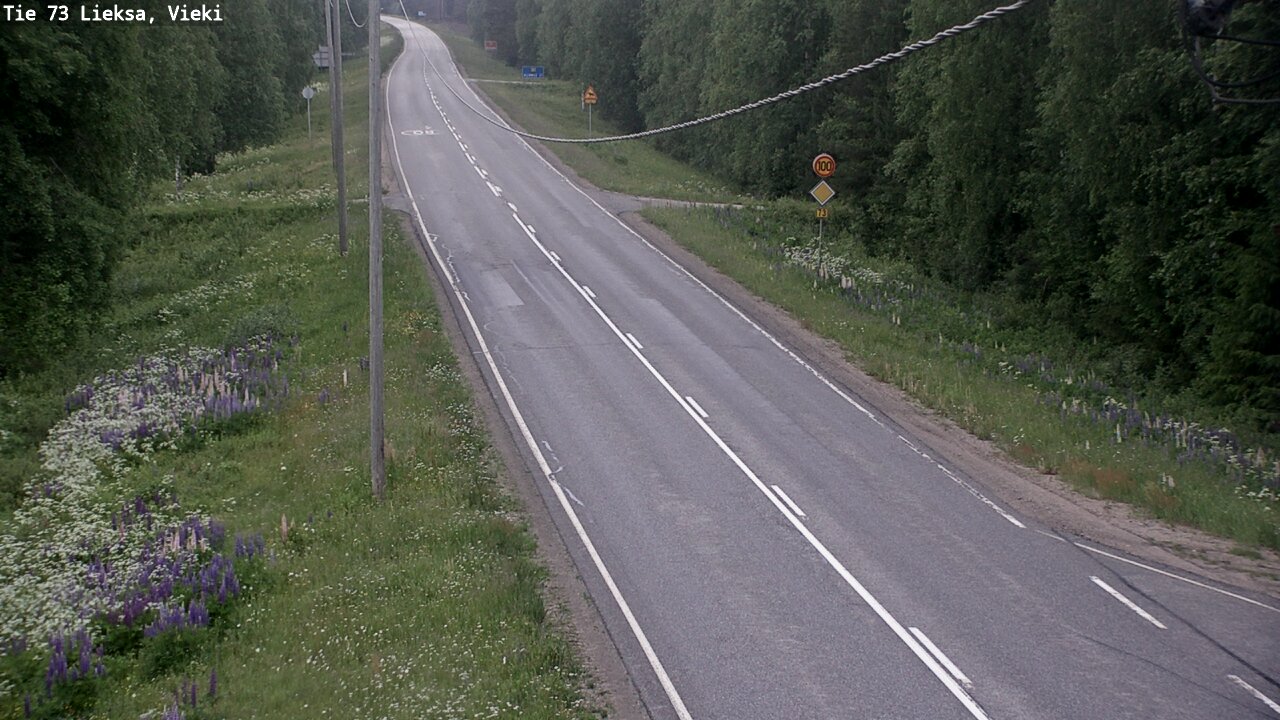 Kelikamerat Kuva Tie 73 Lieksa; Vieki, Lieksa, Pohjois-Karjala