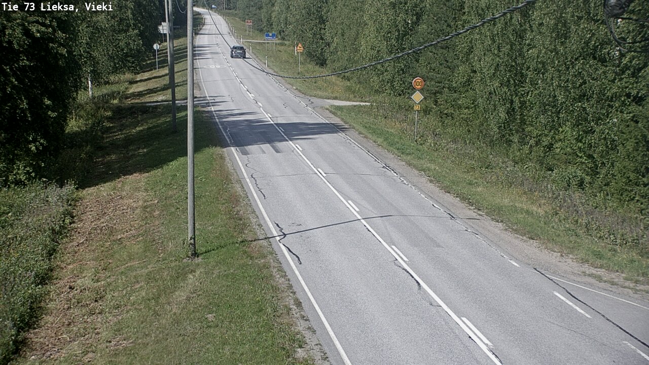 Kelikamerat Kuva Tie 73 Lieksa; Vieki, Lieksa, Pohjois-Karjala