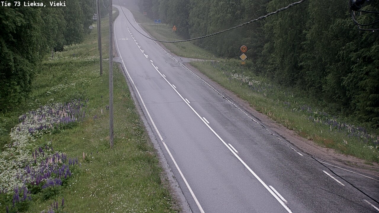 Kelikamerat Kuva Tie 73 Lieksa; Vieki, Lieksa, Pohjois-Karjala