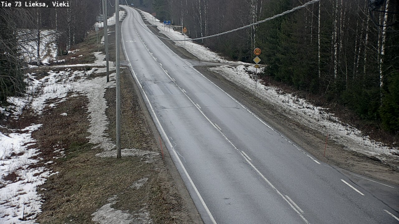 Weather Camera Image Road 73 Lieksa, Vieki, Lieksa, Pohjois-Karjala