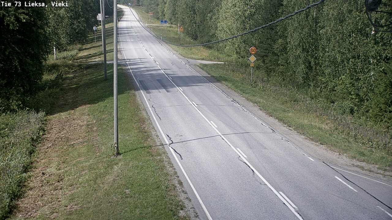 Kelikamerat Kuva Tie 73 Lieksa; Vieki, Lieksa, Pohjois-Karjala