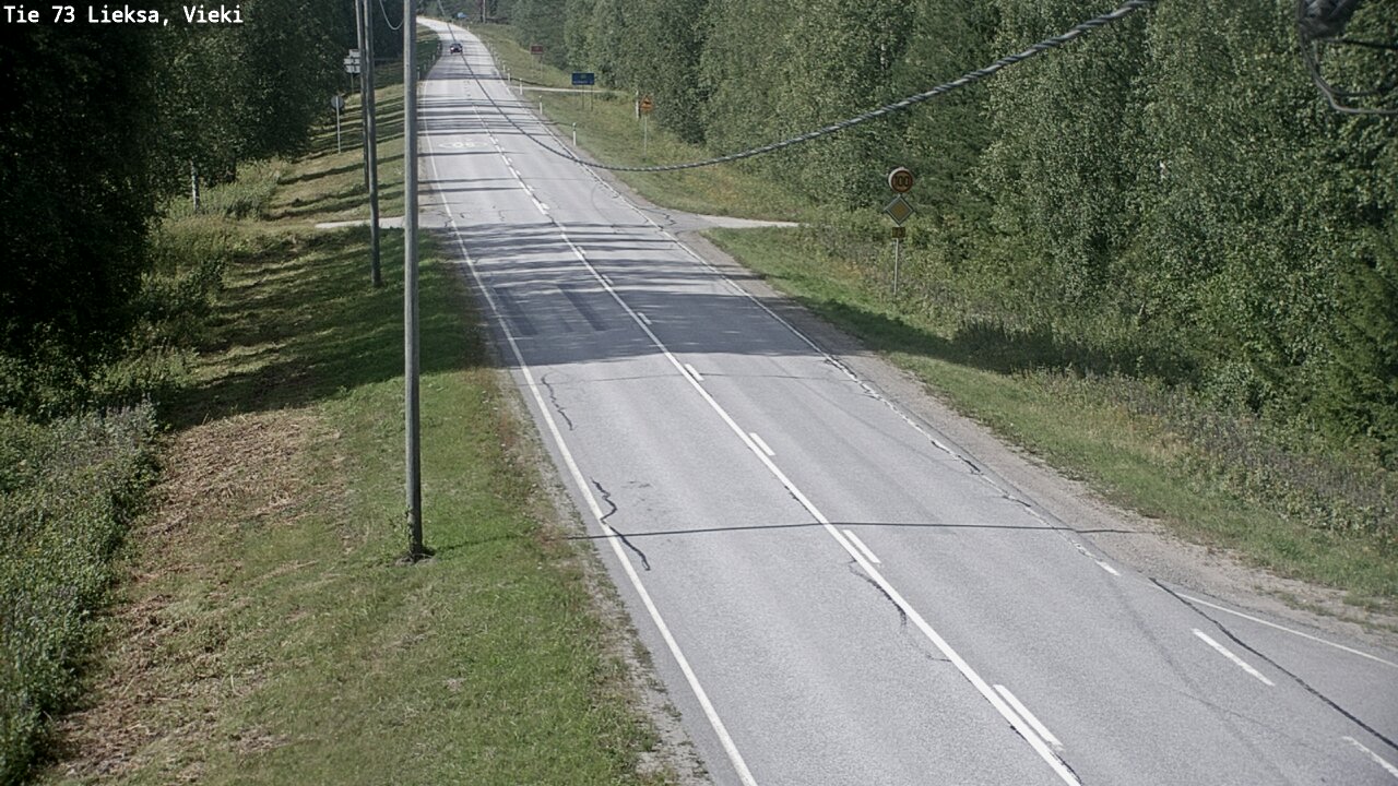 Kelikamerat Kuva Tie 73 Lieksa; Vieki, Lieksa, Pohjois-Karjala