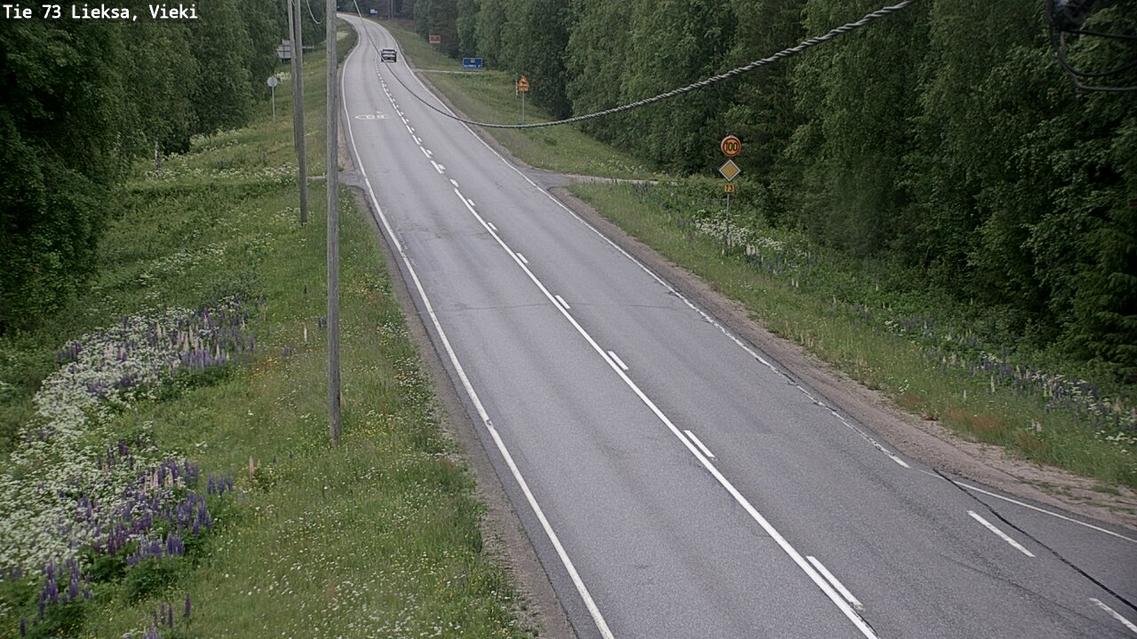 Kelikamerat Kuva Tie 73 Lieksa; Vieki, Lieksa, Pohjois-Karjala