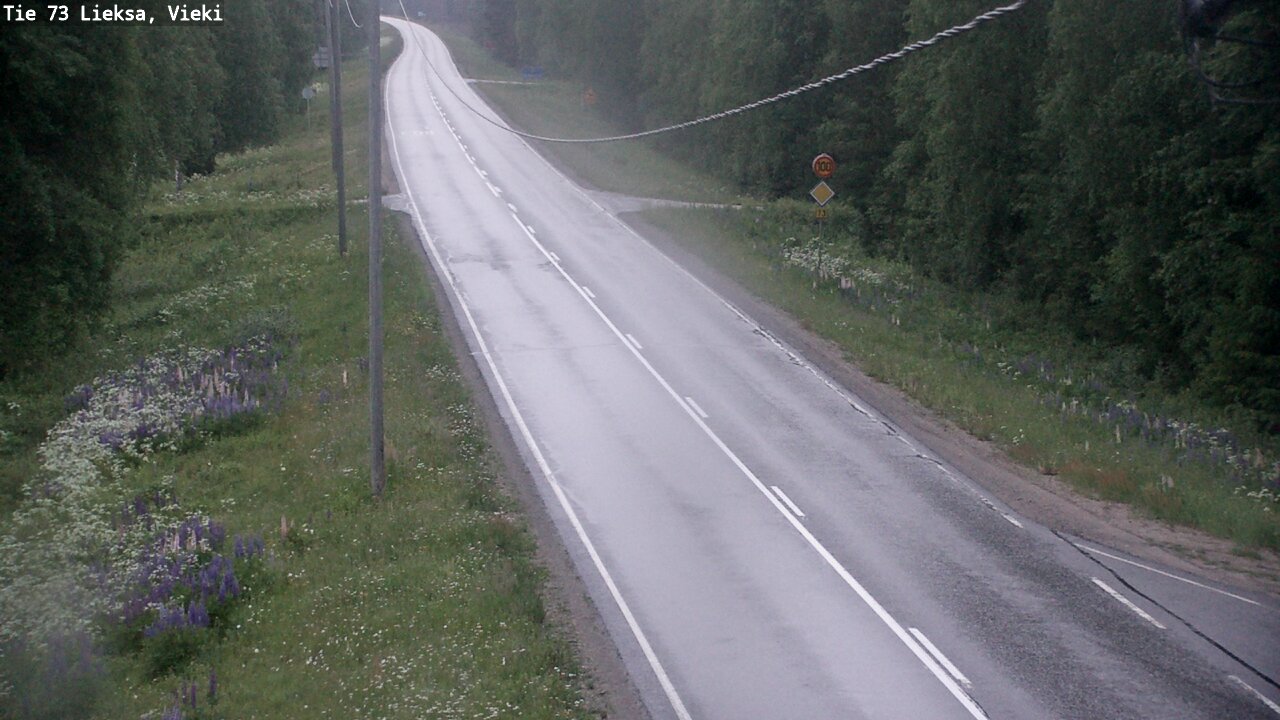 Kelikamerat Kuva Tie 73 Lieksa; Vieki, Lieksa, Pohjois-Karjala