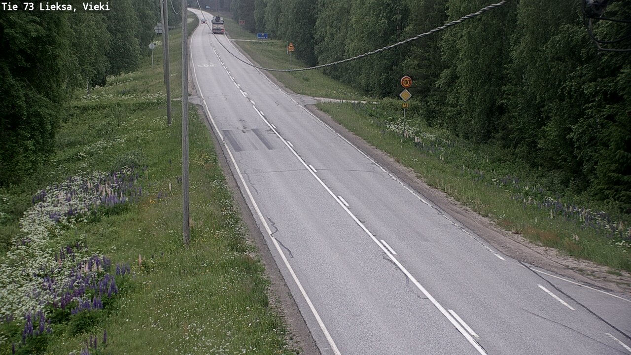 Kelikamerat Kuva Tie 73 Lieksa; Vieki, Lieksa, Pohjois-Karjala