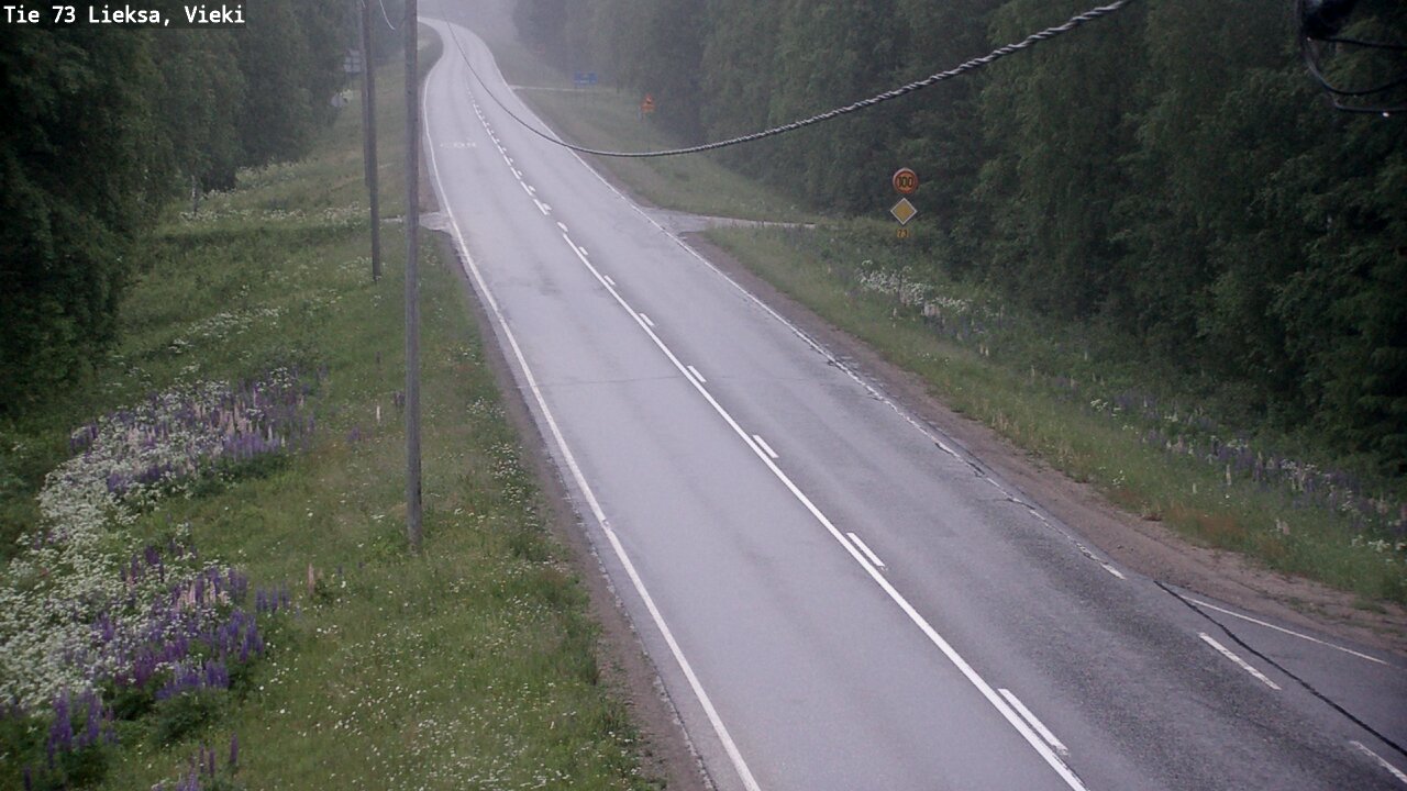 Kelikamerat Kuva Tie 73 Lieksa; Vieki, Lieksa, Pohjois-Karjala