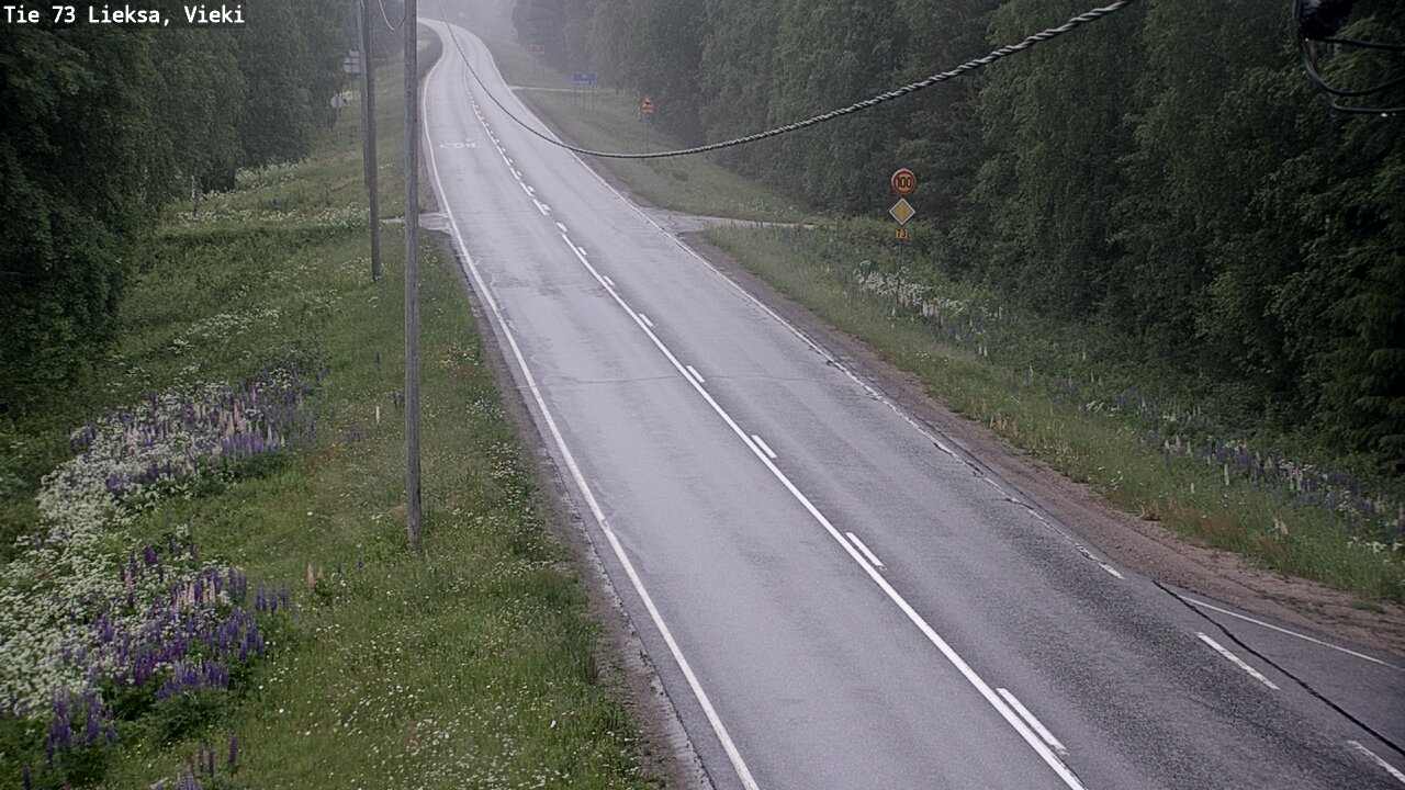 Kelikamerat Kuva Tie 73 Lieksa; Vieki, Lieksa, Pohjois-Karjala