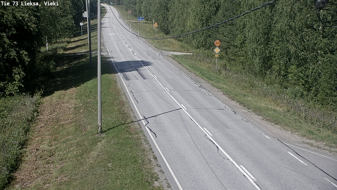Kelikamerat Kuva Tie 73 Lieksa; Vieki, Lieksa, Pohjois-Karjala