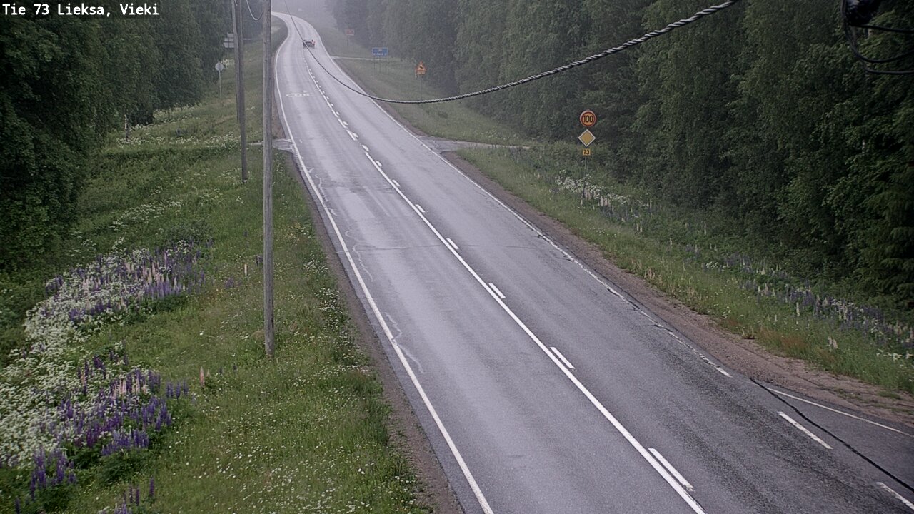 Kelikamerat Kuva Tie 73 Lieksa; Vieki, Lieksa, Pohjois-Karjala