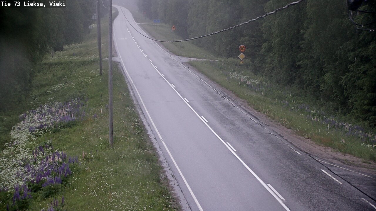 Kelikamerat Kuva Tie 73 Lieksa; Vieki, Lieksa, Pohjois-Karjala