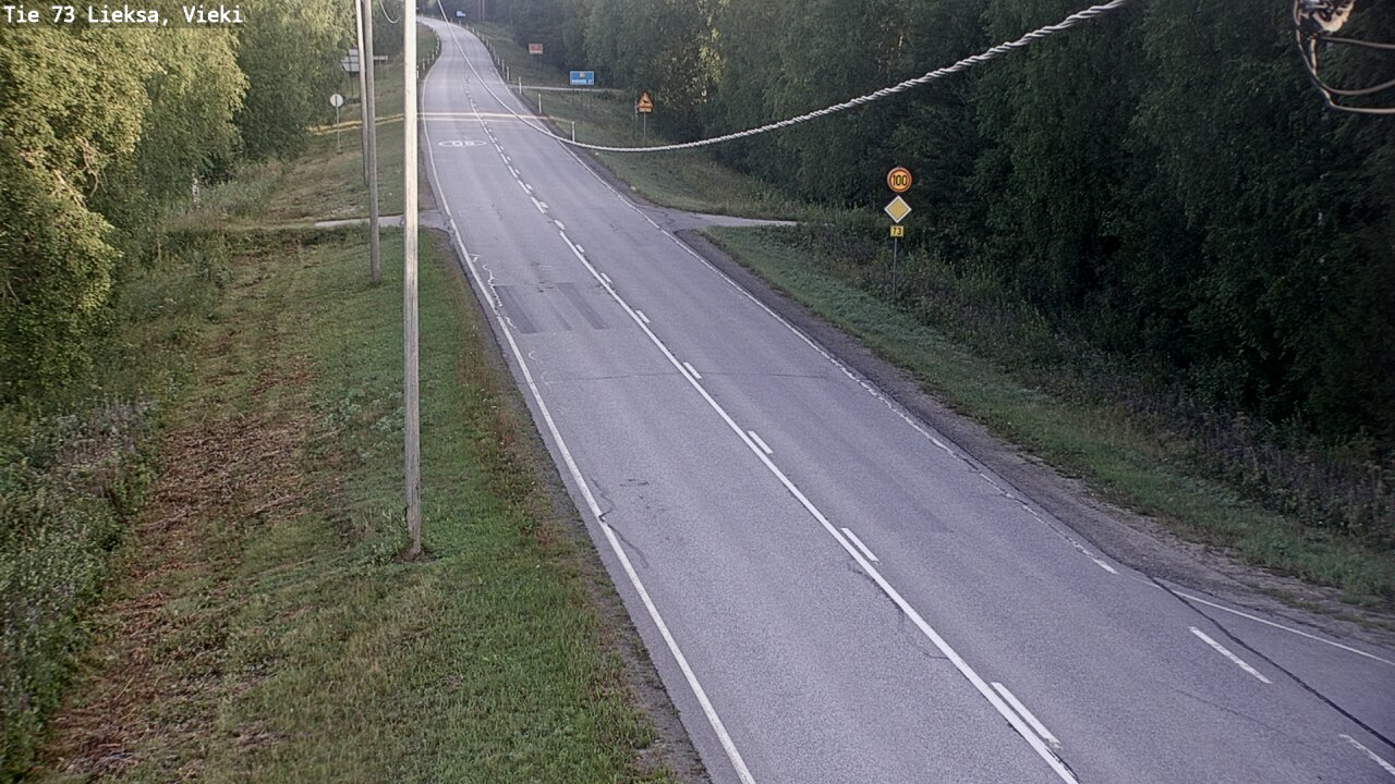 Kelikamerat Kuva Tie 73 Lieksa; Vieki, Lieksa, Pohjois-Karjala