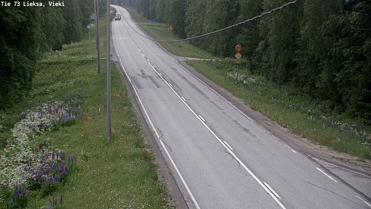Kelikamerat Kuva Tie 73 Lieksa; Vieki, Lieksa, Pohjois-Karjala