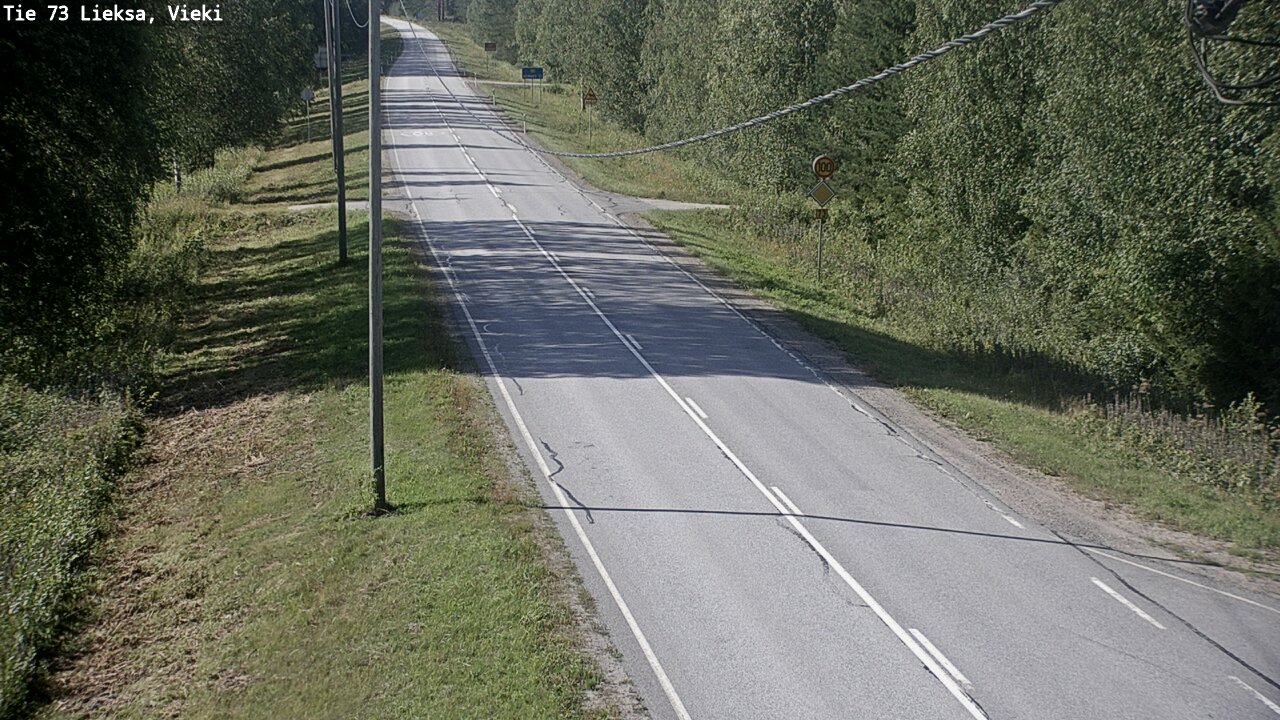 Kelikamerat Kuva Tie 73 Lieksa; Vieki, Lieksa, Pohjois-Karjala