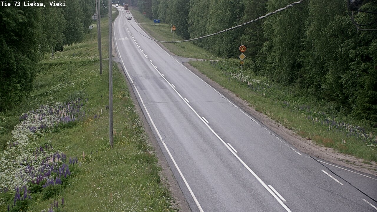 Kelikamerat Kuva Tie 73 Lieksa; Vieki, Lieksa, Pohjois-Karjala