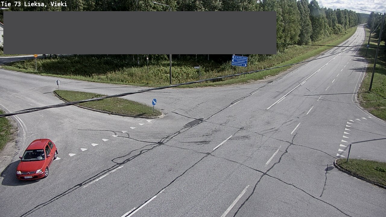 Kelikamerat Kuva Tie 73 Lieksa; Vieki, Lieksa, Pohjois-Karjala