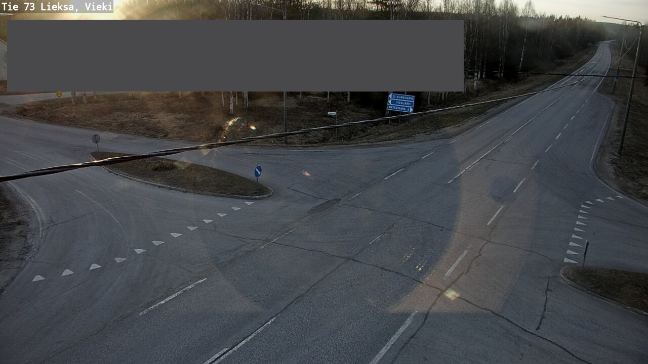 Weather Camera Image Road 73 Lieksa, Vieki, Lieksa, Pohjois-Karjala