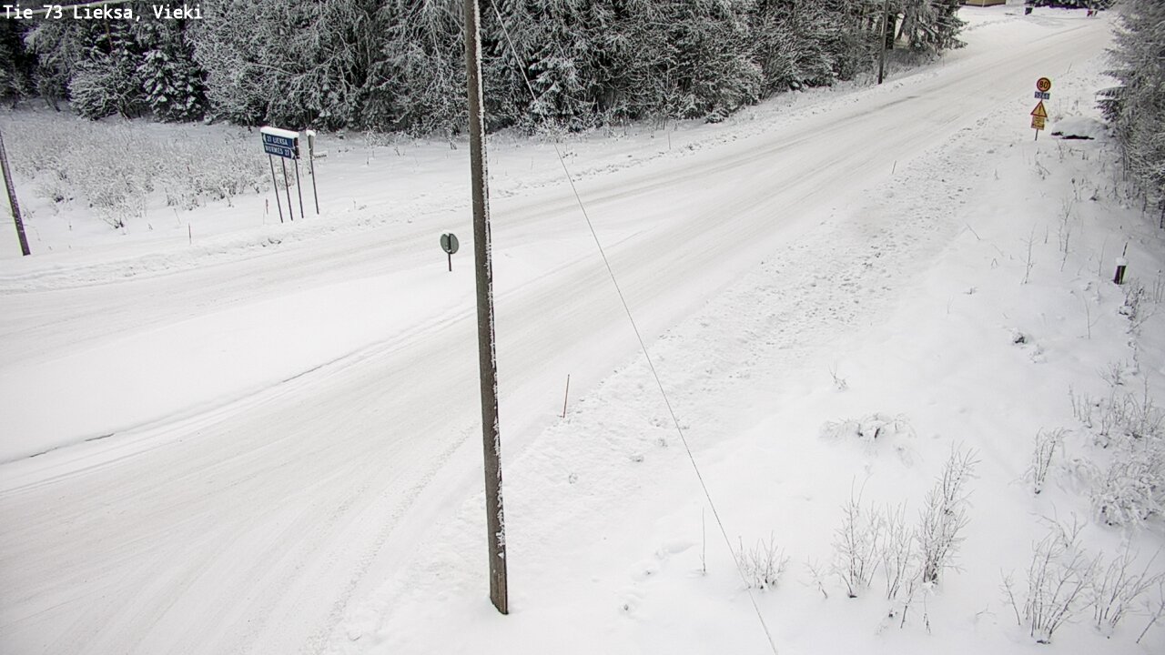 Weather Camera Image Väg 73 Lieksa, Vieki, Lieksa, Pohjois-Karjala