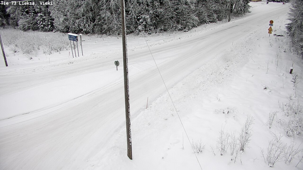 Kelikamerat Kuva Tie 73 Lieksa; Vieki, Lieksa, Pohjois-Karjala