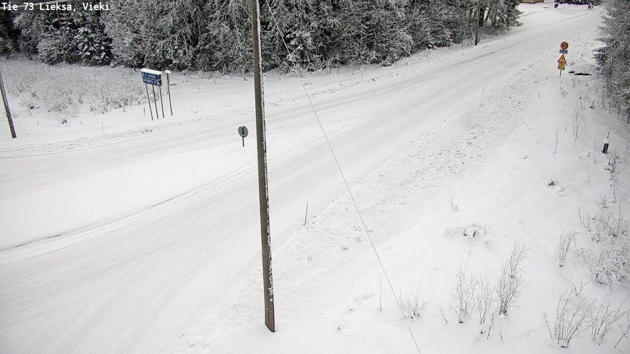 Weather Camera Image Väg 73 Lieksa, Vieki, Lieksa, Pohjois-Karjala