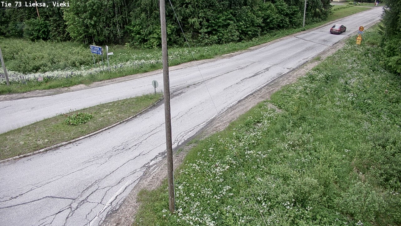 Kelikamerat Kuva Tie 73 Lieksa; Vieki, Lieksa, Pohjois-Karjala