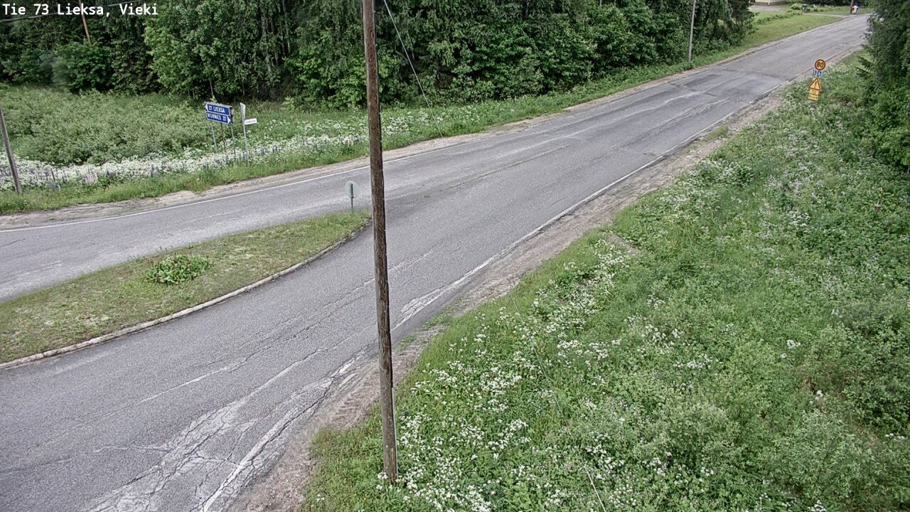 Weather Camera Image Väg 73 Lieksa, Vieki, Lieksa, Pohjois-Karjala