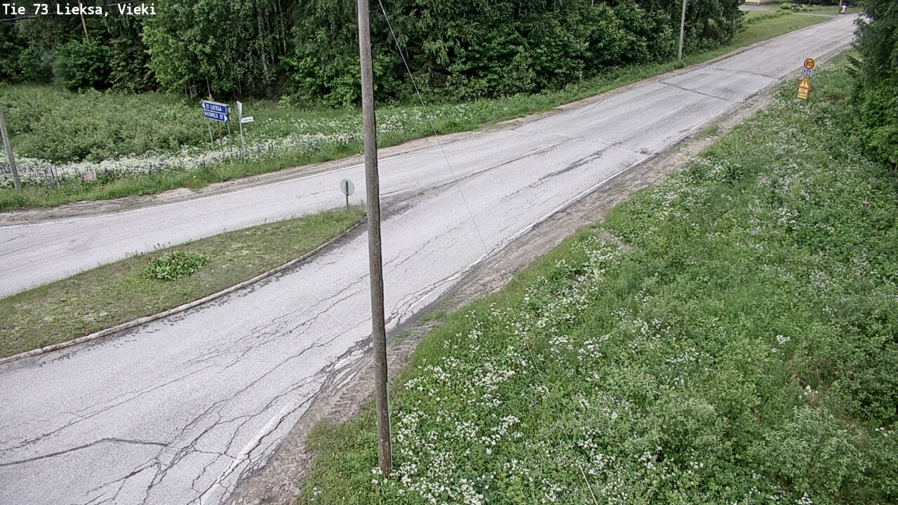 Weather Camera Image Väg 73 Lieksa, Vieki, Lieksa, Pohjois-Karjala