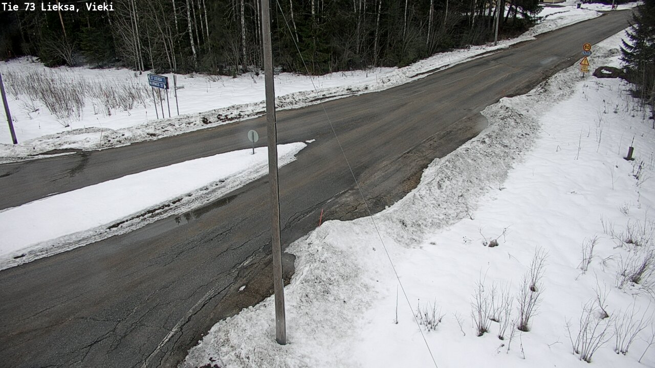 Weather Camera Image Väg 73 Lieksa, Vieki, Lieksa, Pohjois-Karjala