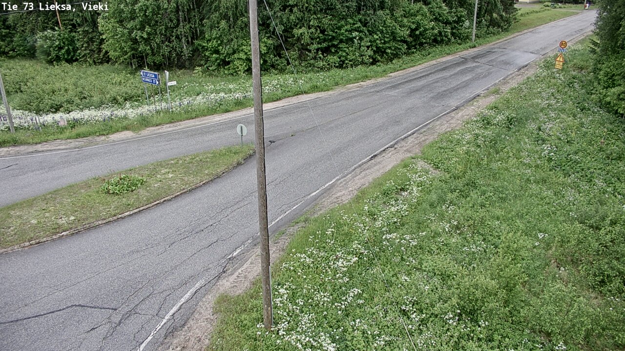 Kelikamerat Kuva Tie 73 Lieksa; Vieki, Lieksa, Pohjois-Karjala