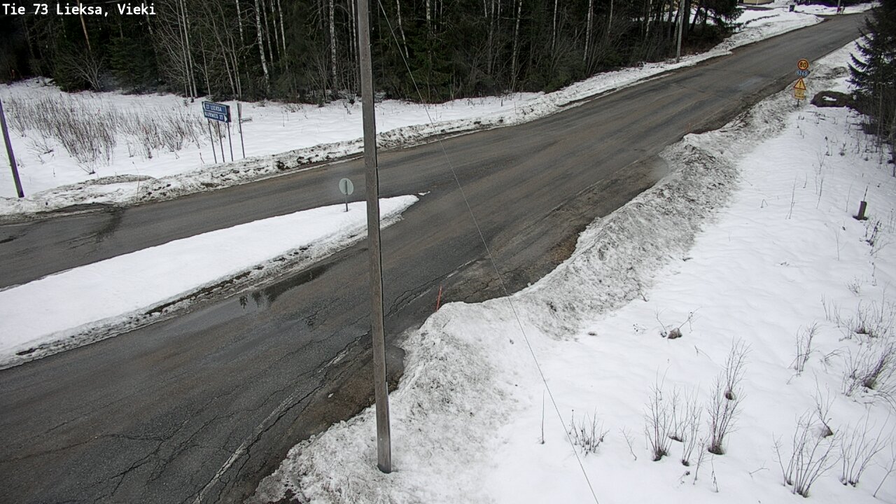 Weather Camera Image Road 73 Lieksa, Vieki, Lieksa, Pohjois-Karjala