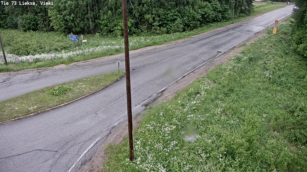 Kelikamerat Kuva Tie 73 Lieksa; Vieki, Lieksa, Pohjois-Karjala