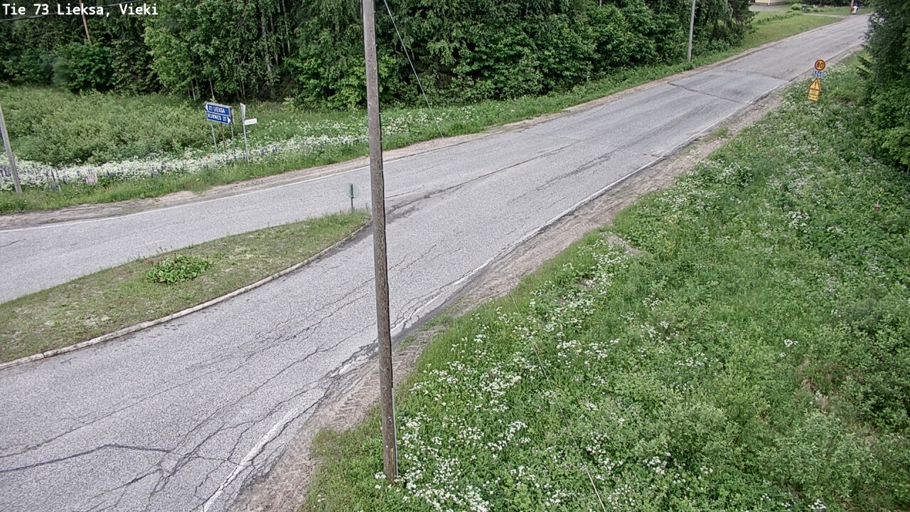Kelikamerat Kuva Tie 73 Lieksa; Vieki, Lieksa, Pohjois-Karjala